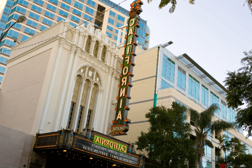 California Theater in the South First Area (SoFA) District of downtown San Jose.